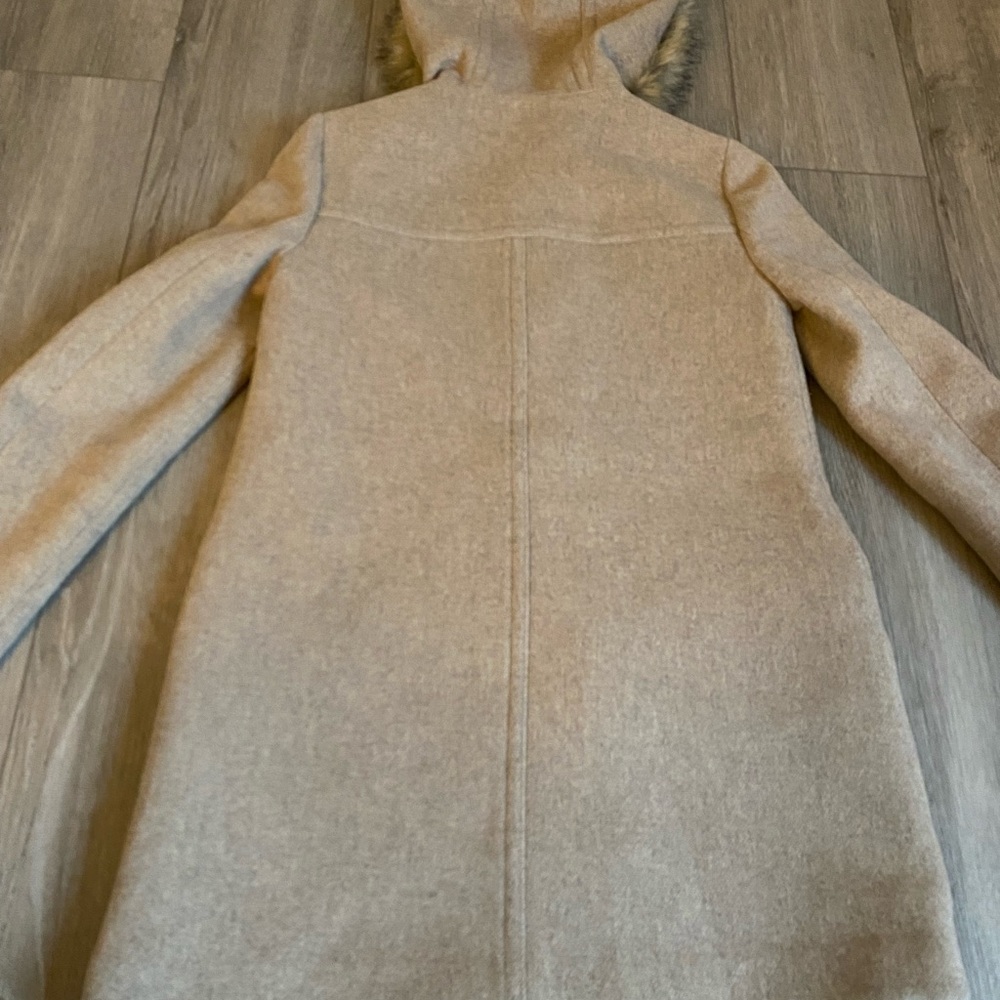 J. Crew Vail Parka Wool Blend Coat in Heather Tan Size 00 - Picture 8 of 16